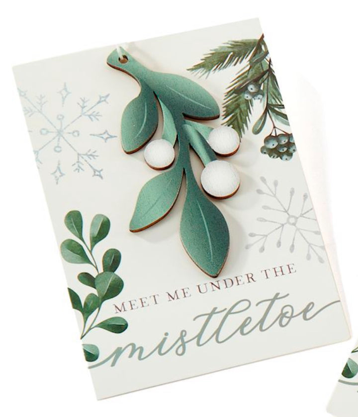 Mistletoe Card Ornament