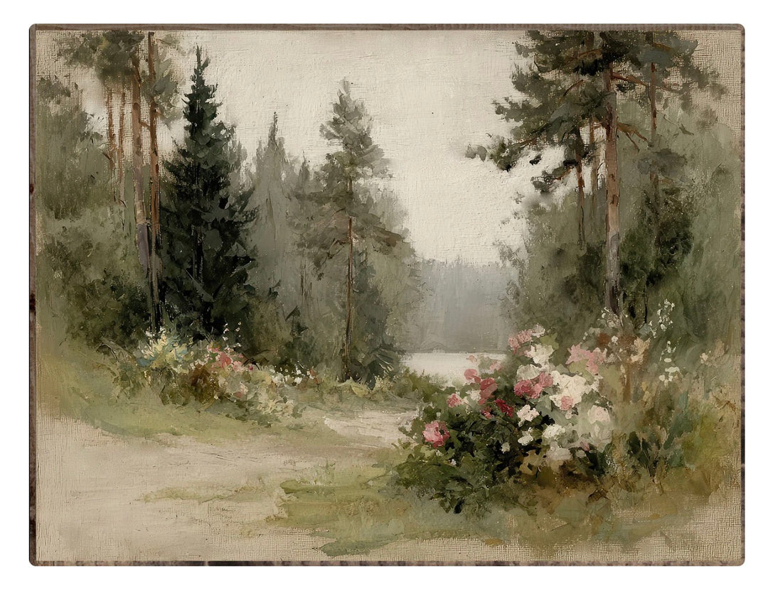 9041 Watercolor Forest Landscape