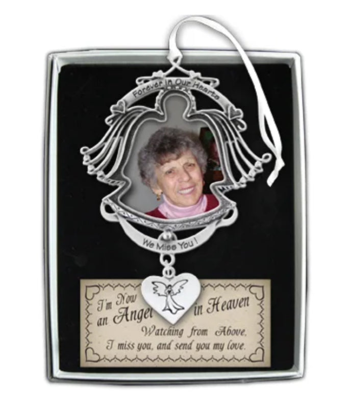 Forever In Our Hearts Angel Photo Ornament