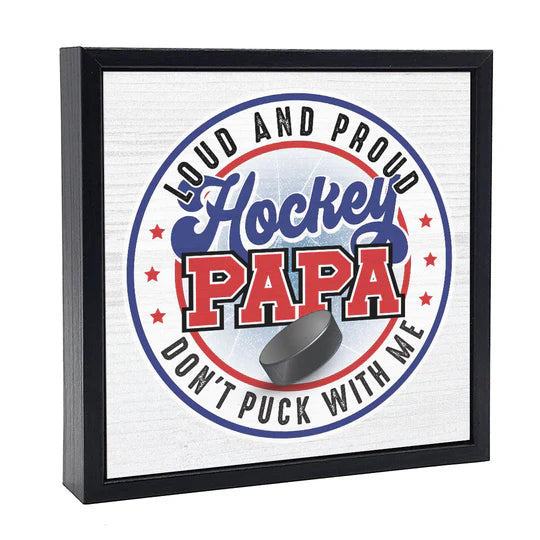 Hockey Papa Sign
