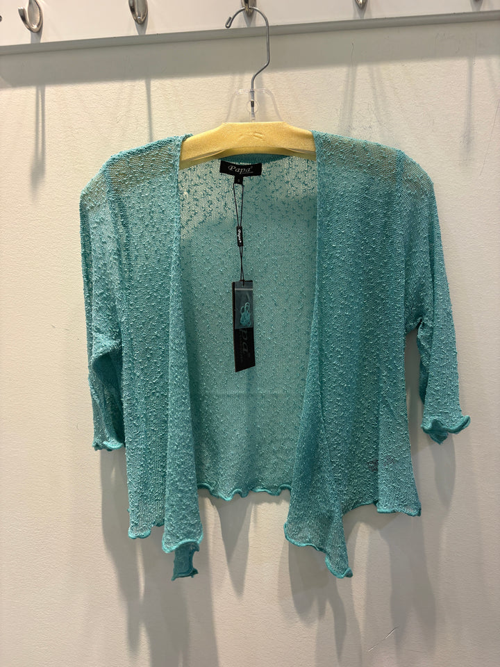 Mesh 3/4 Sleeve Cardigan