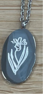 Silver Birth Flower Necklace