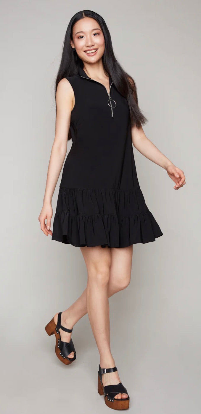 Flowy Zip Front Dress