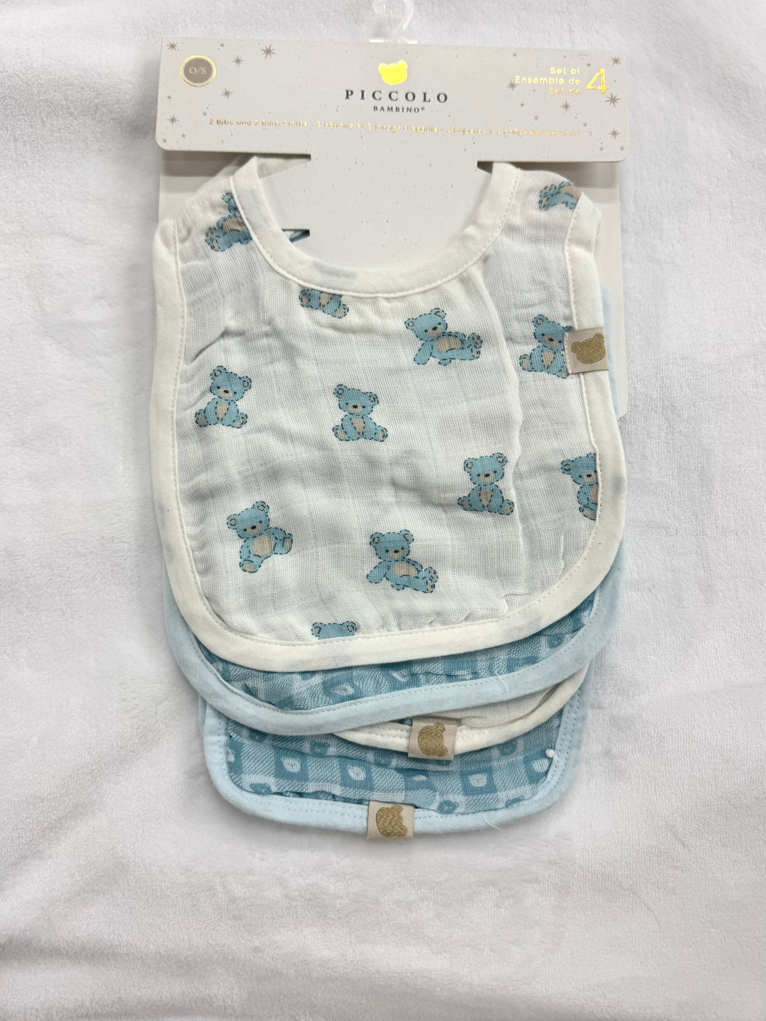 Muslin Bibs and Burp Cloths Set