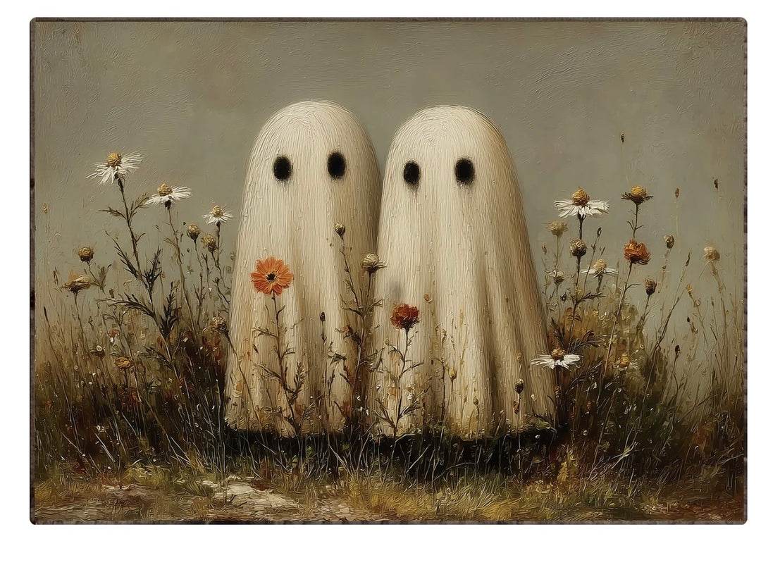 8006 Cute Ghosts In Flowers