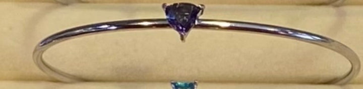 Silver Birth Gem Bracelet