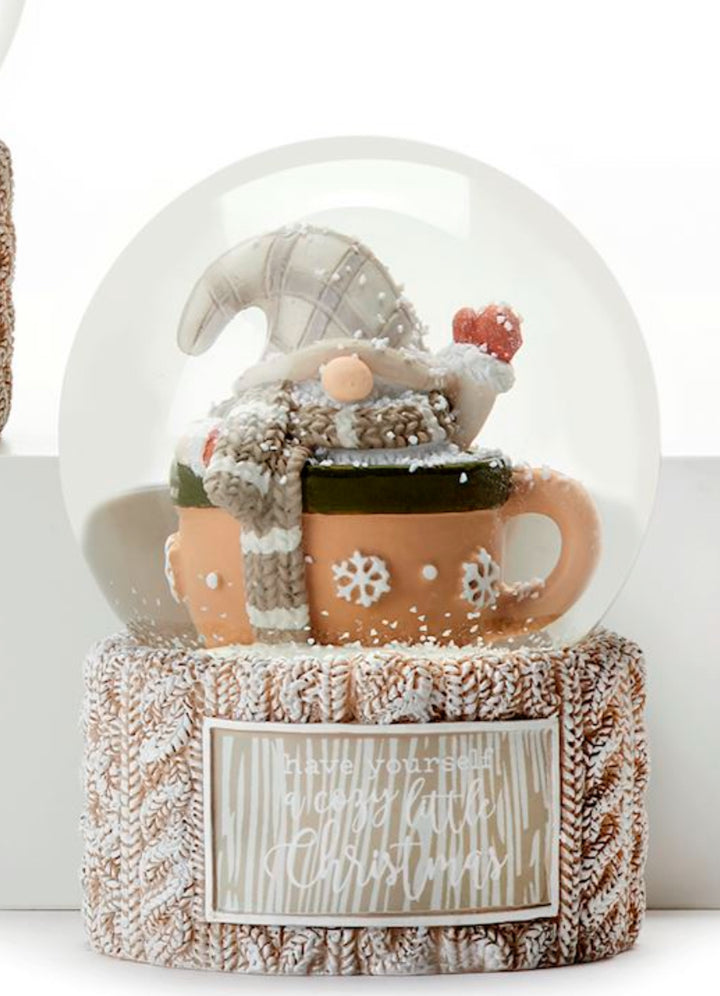 Mini Christmas Gnome Snow Globe