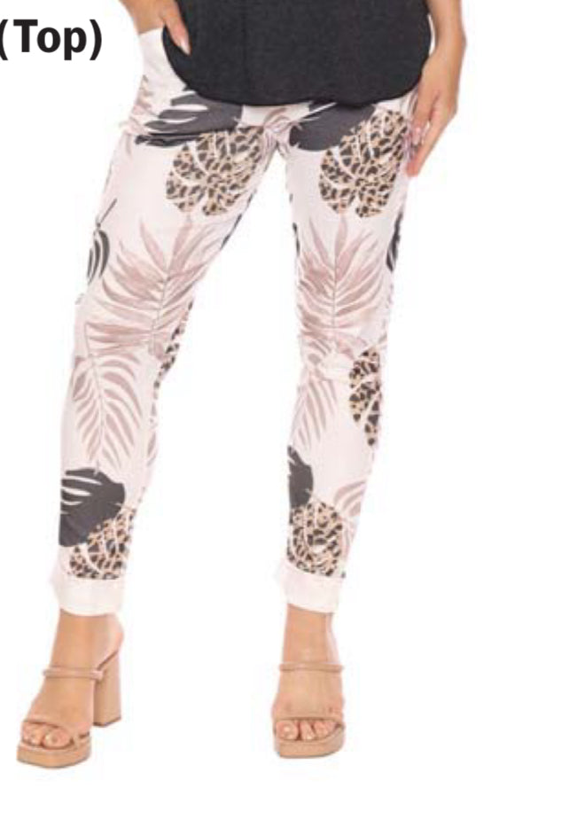Abstract Pattern Tie Pant