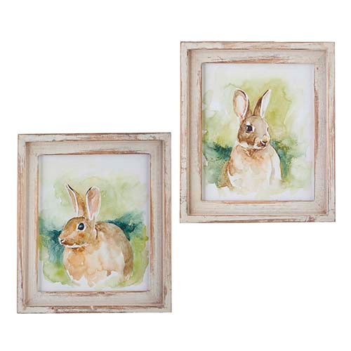 10” Field Bunny Framed Wall Art