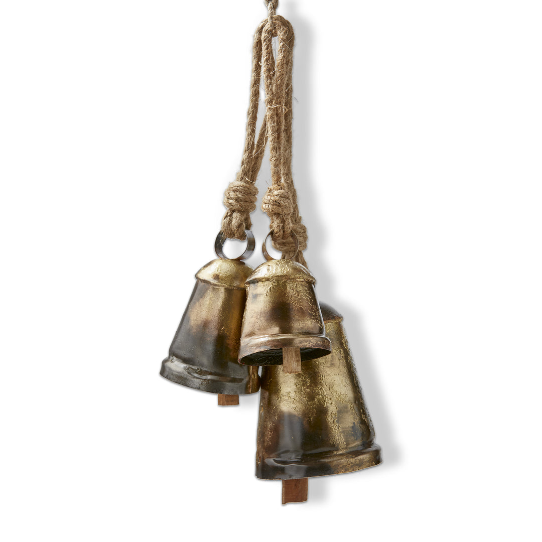 3pc Antique Brass Heritage Bells