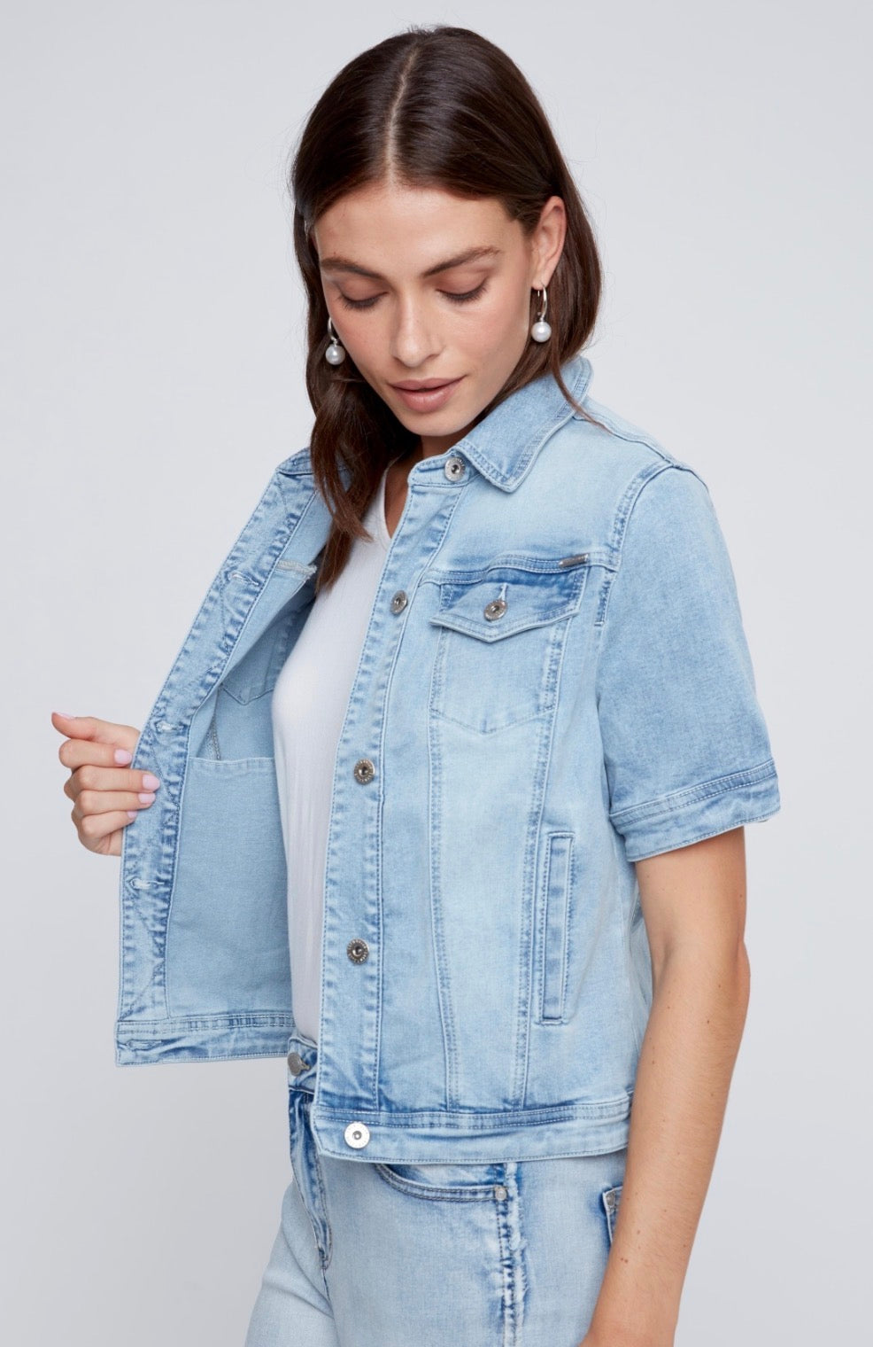 Short Sleeve Denim Jacket