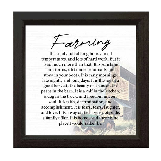 14x14” Farming Sign