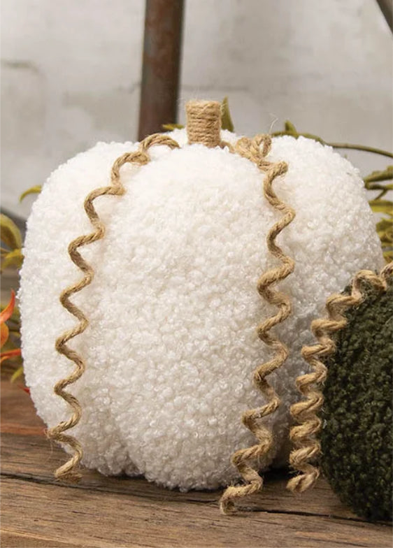 Medium Plush White Pumpkin