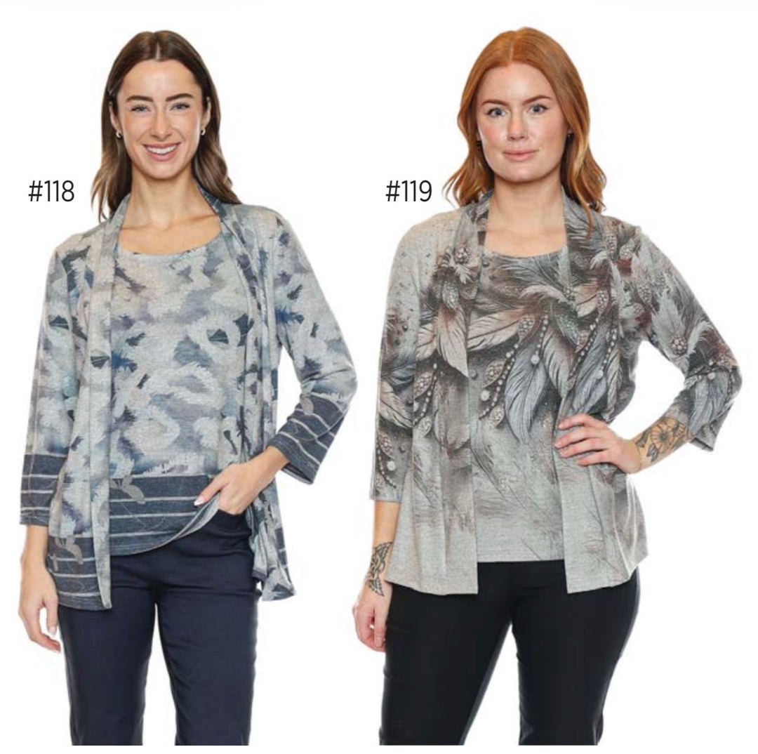 3/4 Sleeve Fooler Cardigan
