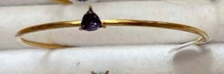 Gold Birth Gem Bracelet