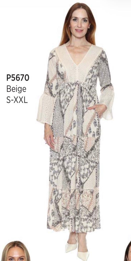 Long Sleeve Flowy Dress