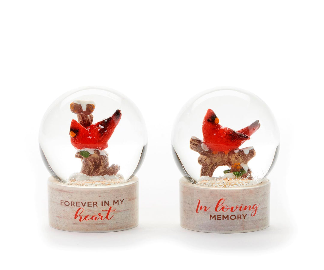 Mini Christmas Cardinal Water Globe