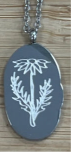 Silver Birth Flower Necklace