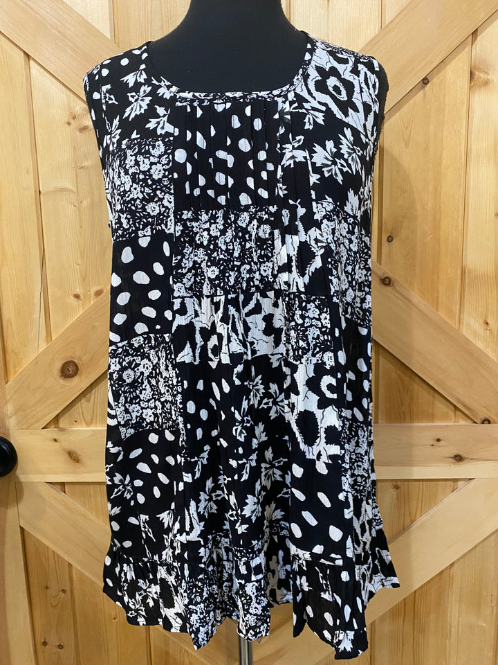 Sleeveless Patterned Top