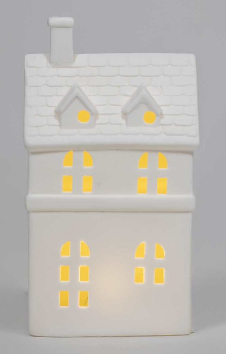 LED Porcelain White House