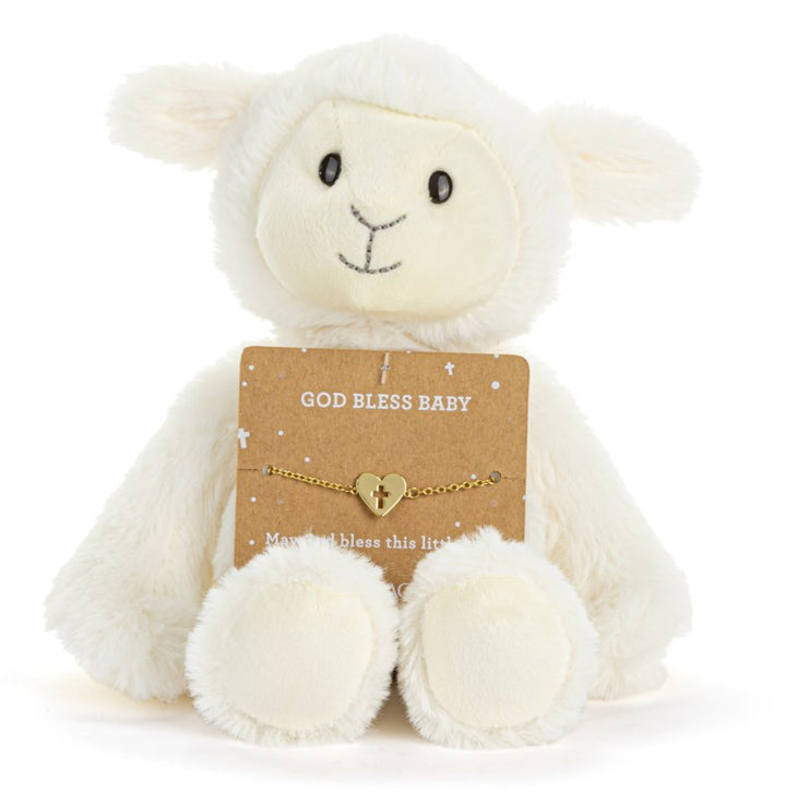 Lamb Teddy W/Bracelet