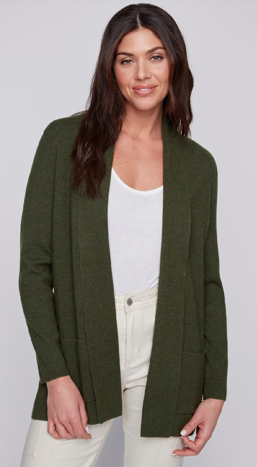 Knit Mid Length Cardigan