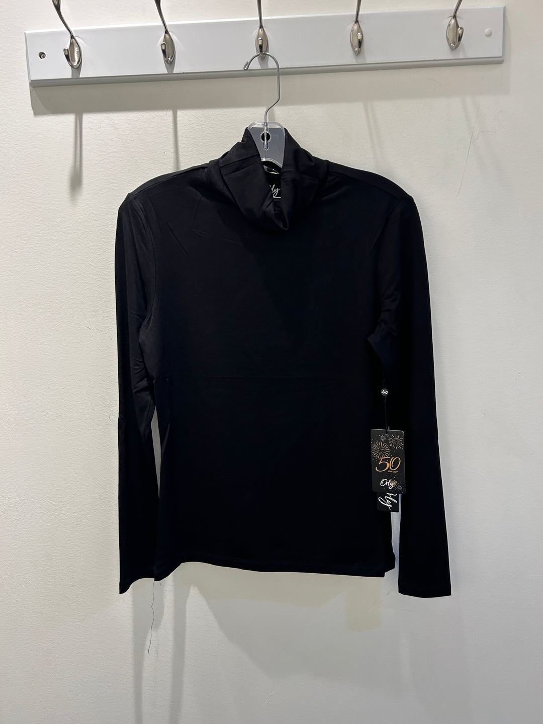 Basic Black Long Sleeve Turtle Neck