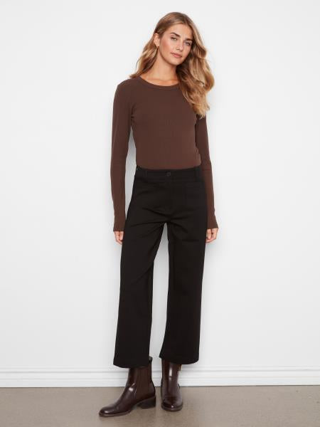 Wide Leg Pant W/Patch Pockets