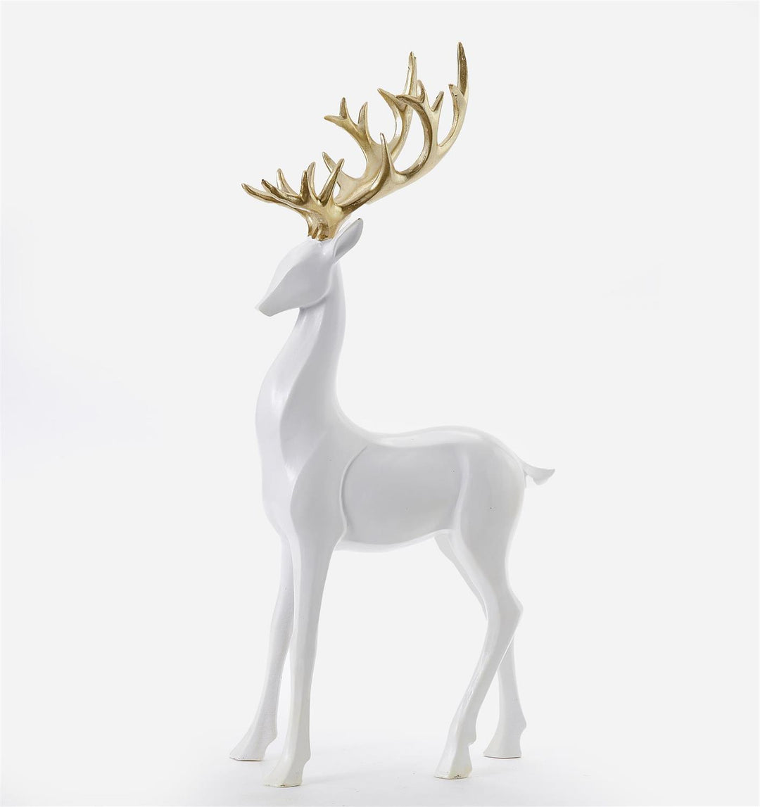 White Reindeer Figurine