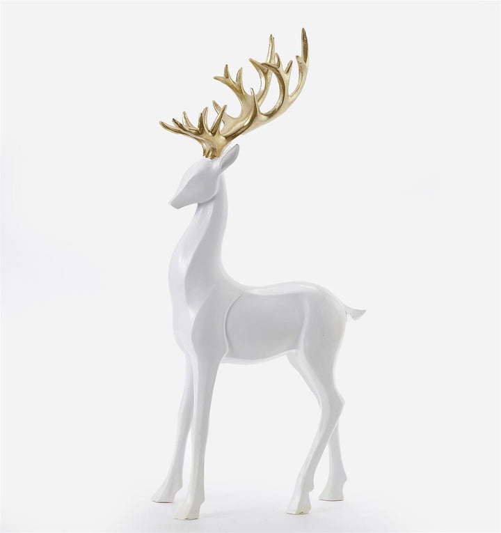 White Reindeer Figurine