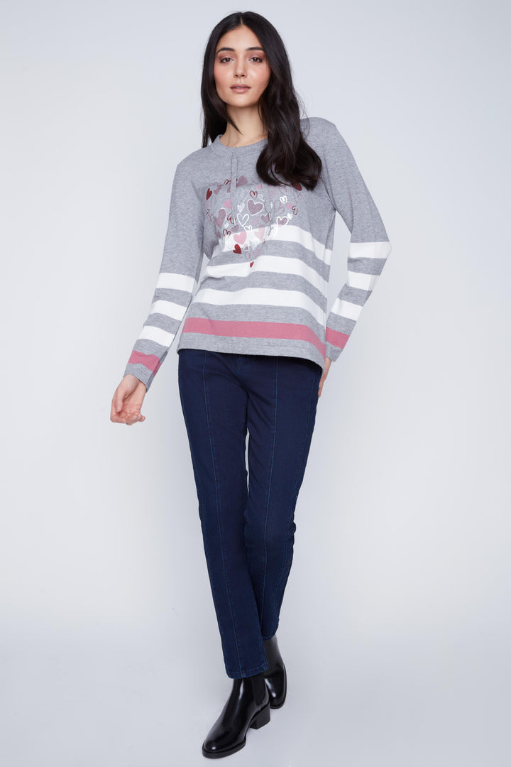 Long Sleeve Knit W/Designs