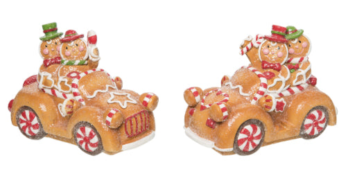 Resin Gingerbread Car