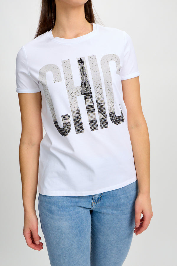 “Chic” Bedazzled T-Shirt