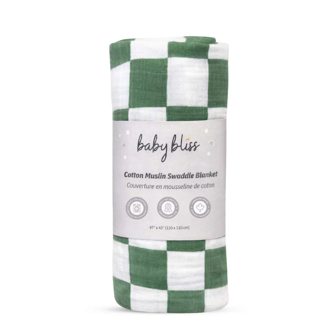 100% Cotton Muslin Swaddle Blanket