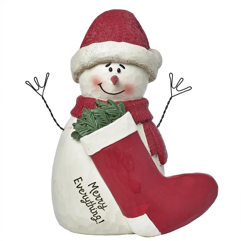 BB 4.25” Snowman W/Stocking Filled