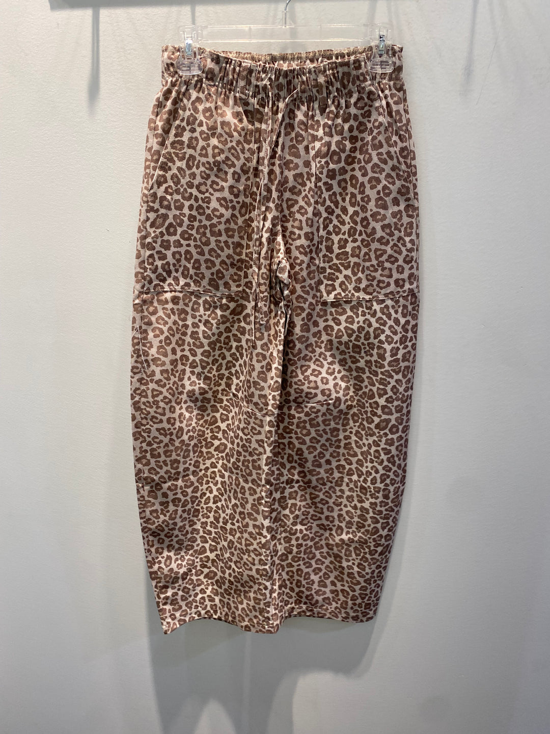 Leopard Barrel Jean