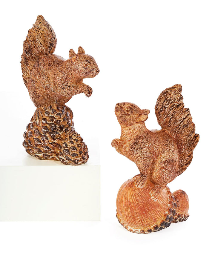 Squirrel On Acorn Figurine