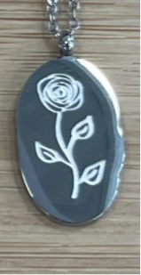 Silver Birth Flower Necklace