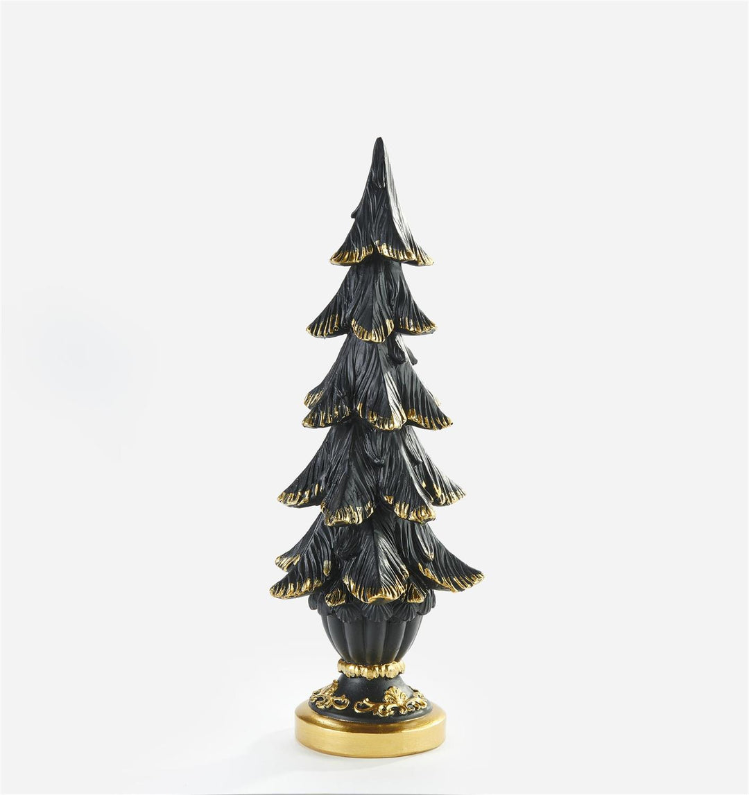 Black Christmas Tree Figurine