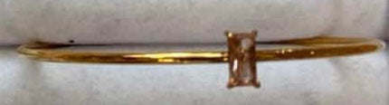 Gold Birth Gem Bracelet