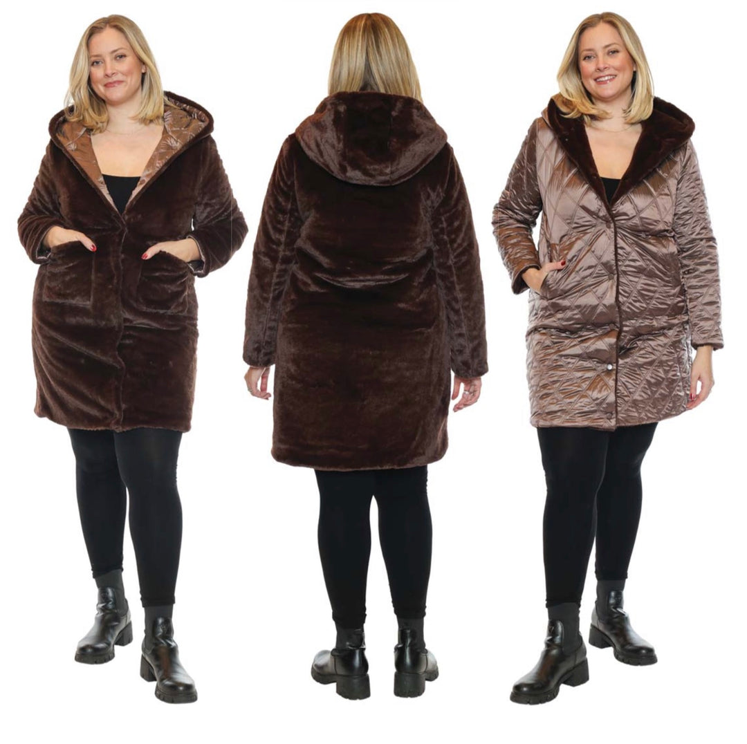 Reversible Fur Lined Puffer Jacket