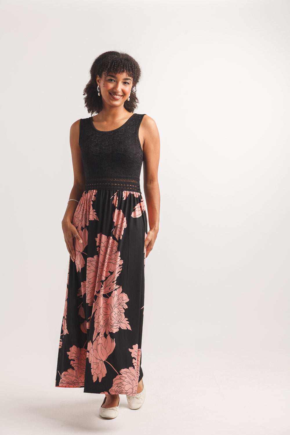 Floral Stretch Maxi Dress