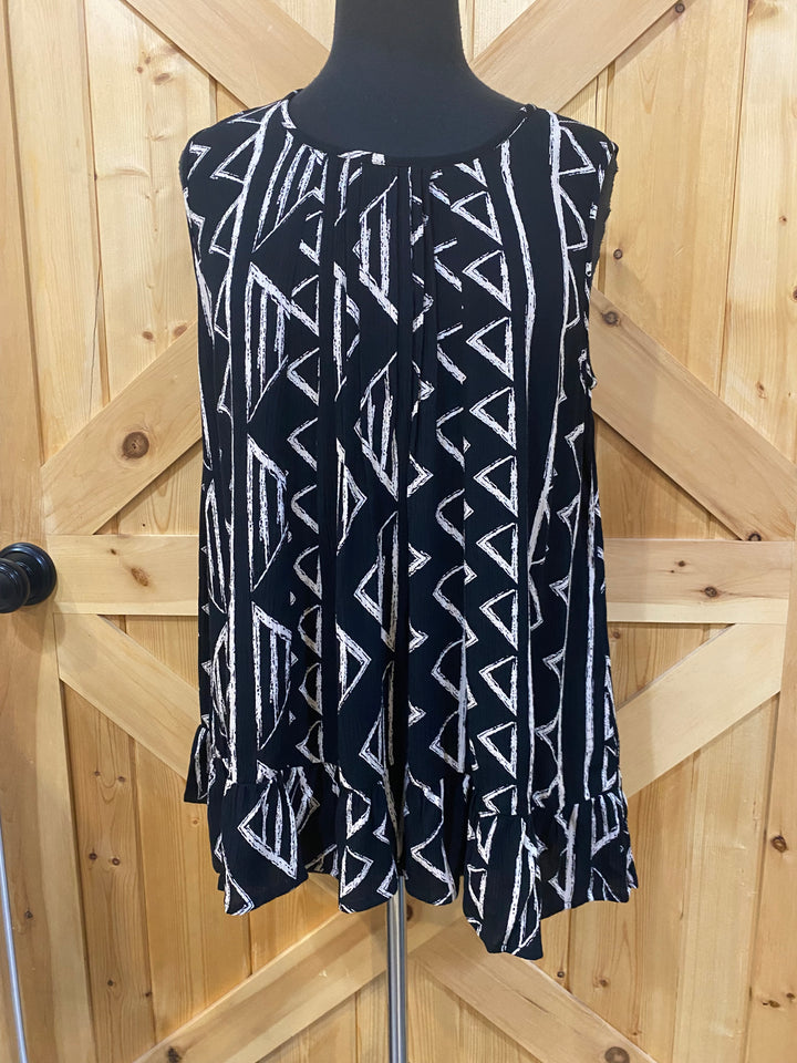 Sleeveless Patterned Top