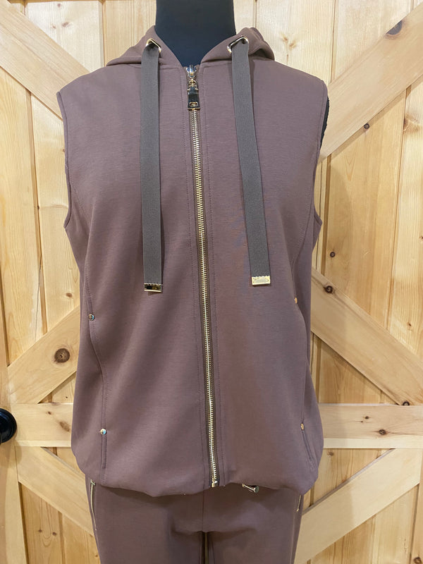 Hooded Zip Up Vest
