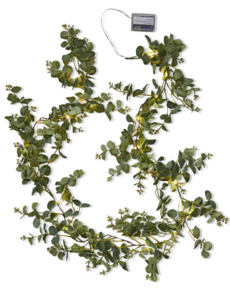 Eucalyptus Leaf Garland W/Led