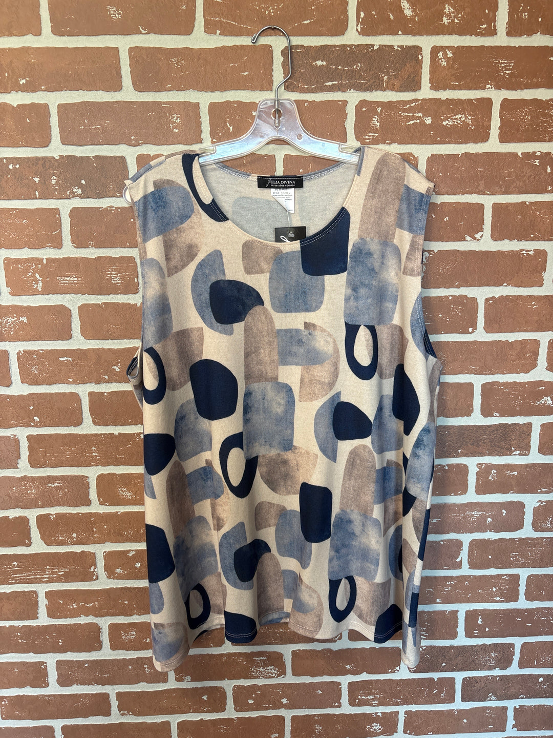 Patterned Sleeveless Top
