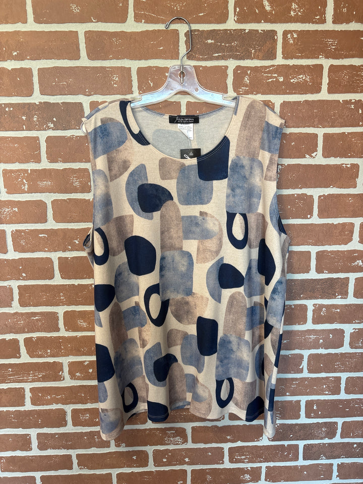 Patterned Sleeveless Top