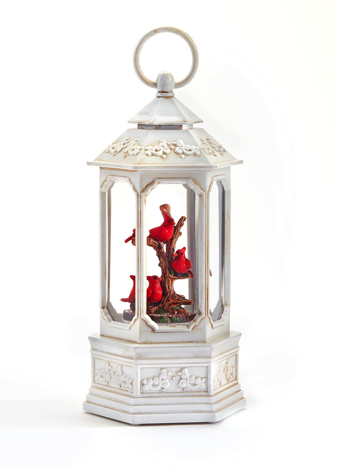 LED White Cardinal Water Lantern