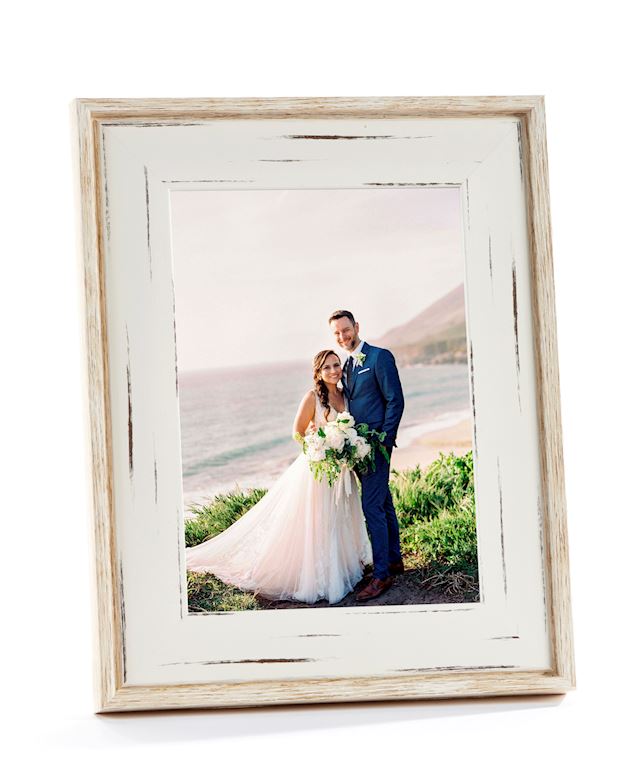 White Wash & Natural Photo Frame