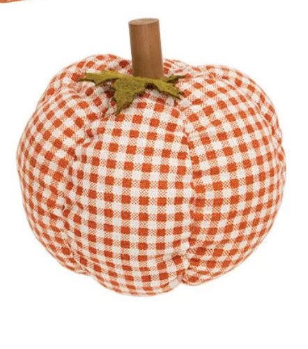 Plush Orange Patterned Pumpkins